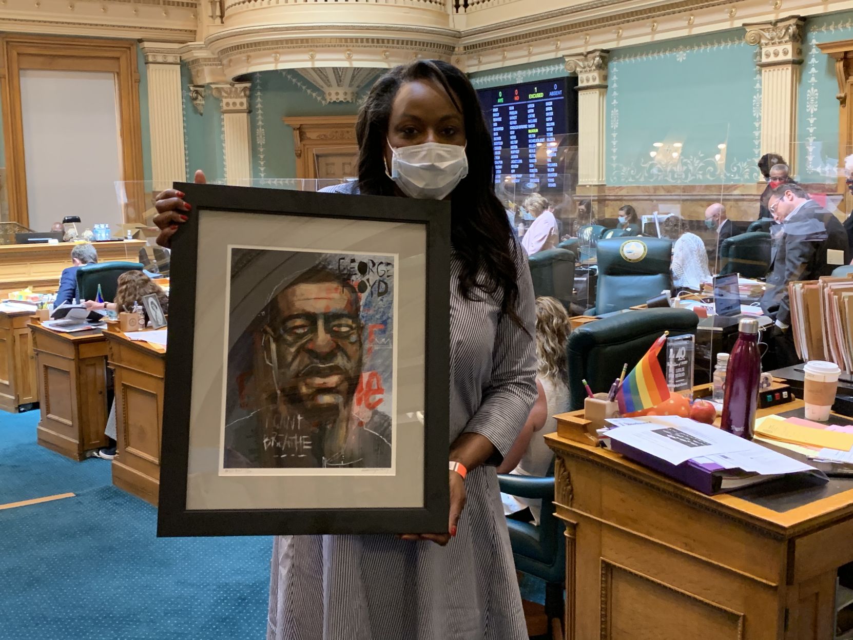 Leslie Herod Jovan Melton George Floyd portrait